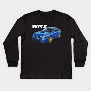 Subaru Impreza WRX STi GDB Bugeye 2001 JDM Kids Long Sleeve T-Shirt